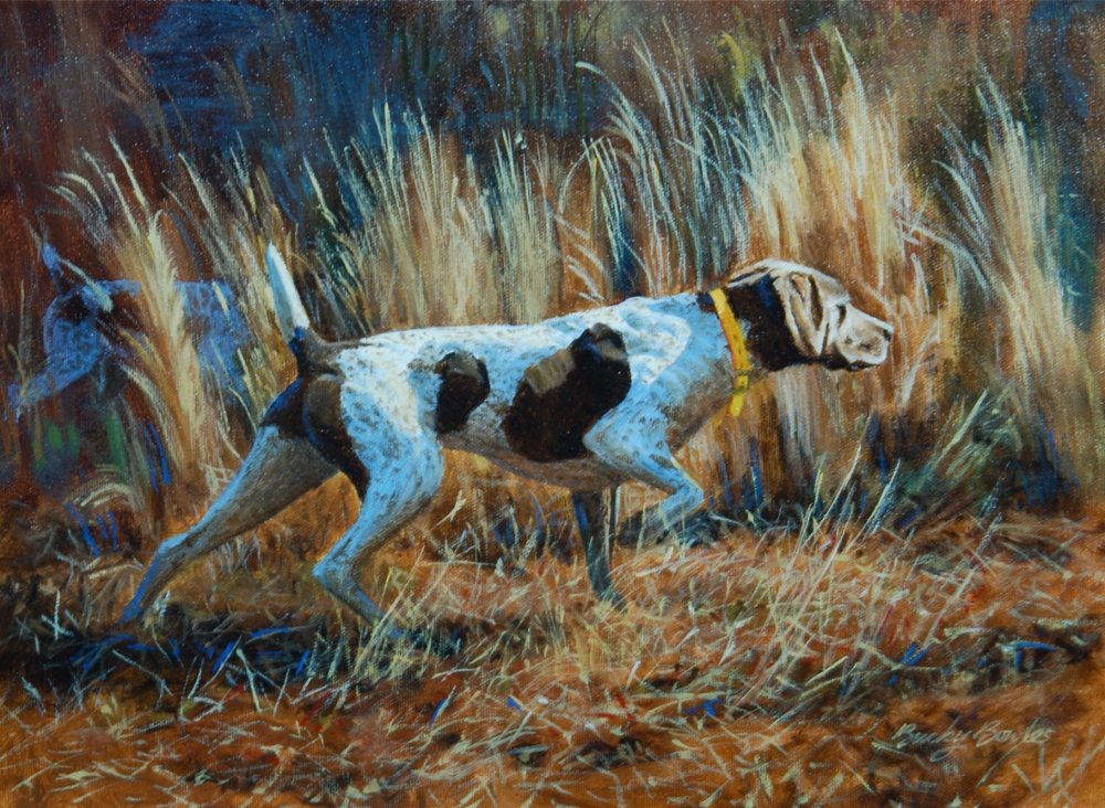 German Shorthairs on Point